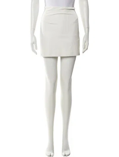 Pre-owned Gauge81 Mini Skirt In White