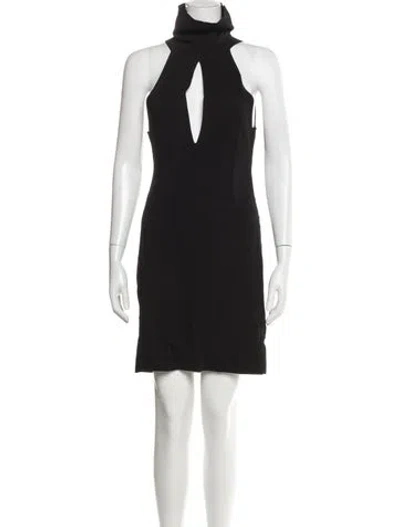 Pre-owned Gauge81 Mock Neck Mini Dress In Gray