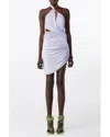 Gauge81 Molos Asymmetric Cutout Draped Modal Mini Dress