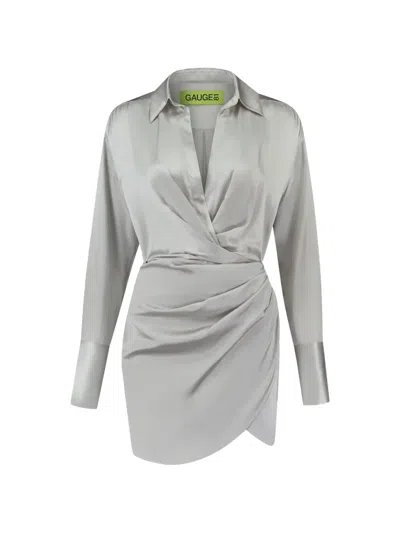 Gauge81 Naha Mini Dress In Gray