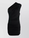 Gauge81 Ira One-shoulder Draped Jersey Midi Dress