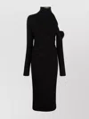 Gauge81 One Shoulder Midi Dress With Ruched Detailing