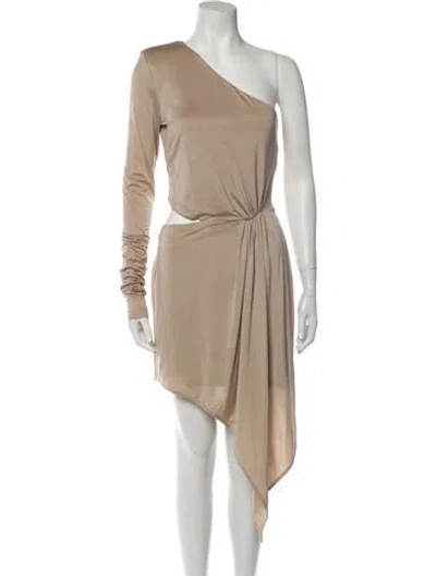 Pre-owned Gauge81 One-shoulder Long Dress W/ Tags In Neutral