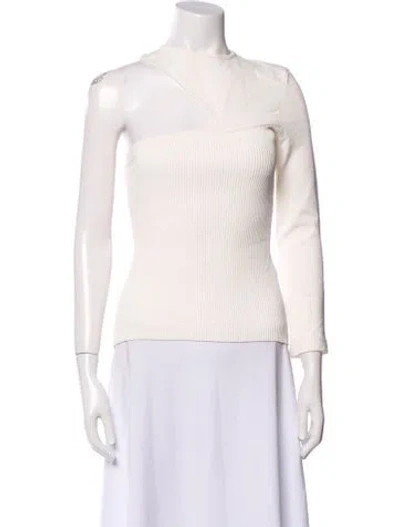 Pre-owned Gauge81 One-shoulder Long Sleeve Top In Neutral