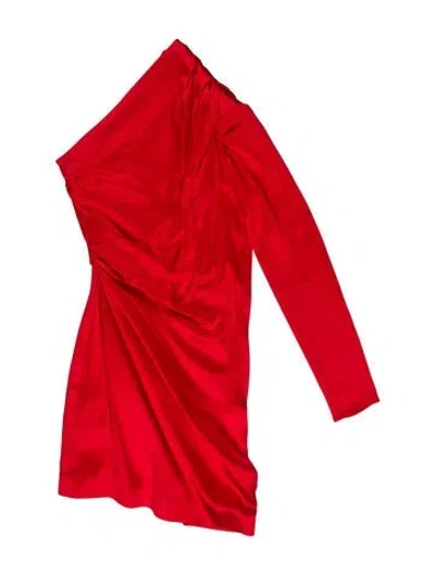 Pre-owned Gauge81 One-shoulder Mini Dress In Red