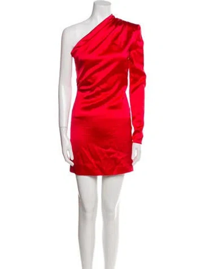 Pre-owned Gauge81 One-shoulder Mini Dress In Red