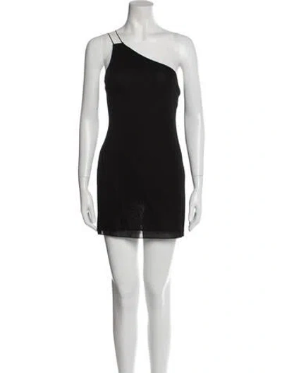 Pre-owned Gauge81 One-shoulder Mini Dress W/ Tags In Black