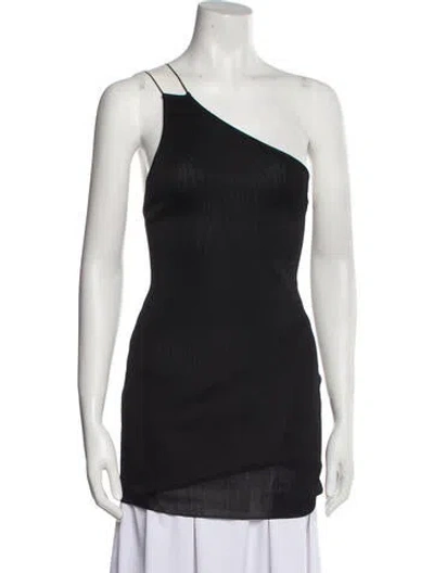 Pre-owned Gauge81 One-shoulder Mini Dress W/ Tags In Black