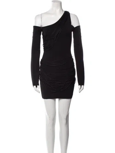 Pre-owned Gauge81 One-shoulder Mini Dress W/ Tags In Black