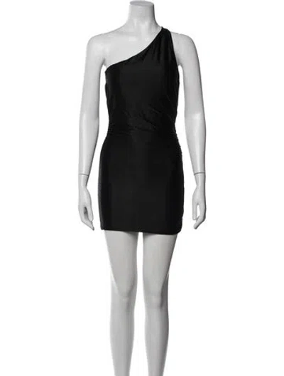 Pre-owned Gauge81 One-shoulder Mini Dress W/ Tags In Black