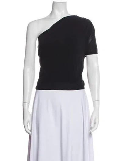 Pre-owned Gauge81 One-shoulder Short Sleeve Top In White