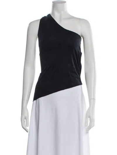 Pre-owned Gauge81 One-shoulder Sleeveless Top In Black
