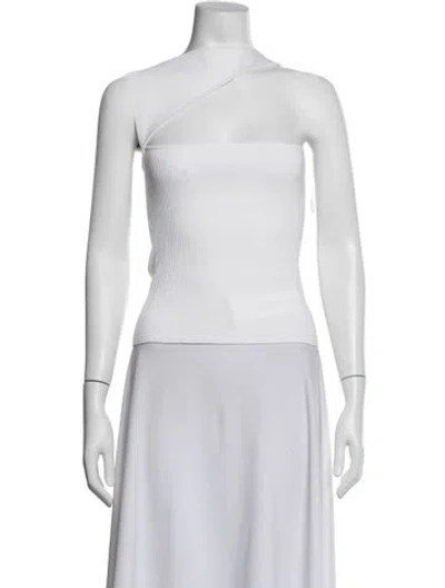 Pre-owned Gauge81 One-shoulder Sleeveless Top In White