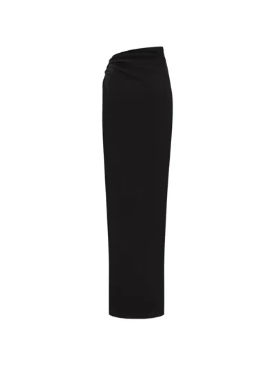 Gauge81 Paita Draped Maxi Skirt In Black