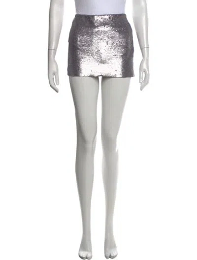 Pre-owned Gauge81 Patterned Mini Skirt In Neutrals