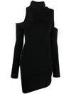 Gauge81 Piana Cut-out Merino Minidress In Black