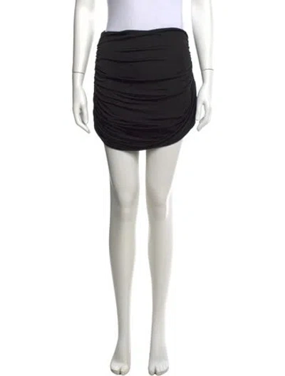 Pre-owned Gauge81 Pleated Accents Mini Skirt In Black
