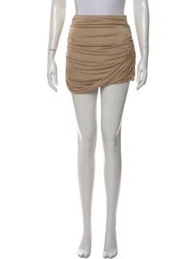 Pre-owned Gauge81 Pleated Accents Mini Skirt W/ Tags In Neutral