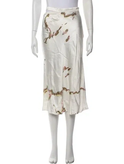 Pre-owned Gauge81 Printed Midi Length Skirt In Neutrals