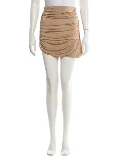 Pre-owned Gauge81 Ruffle Embellishment Mini Skirt In Neutrals