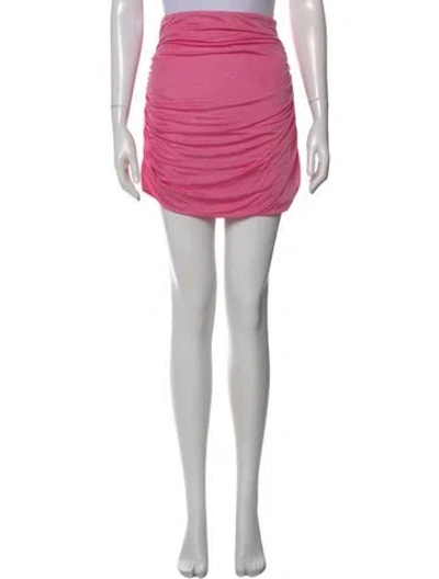 Pre-owned Gauge81 Ruffle Embellishment Mini Skirt In Pink