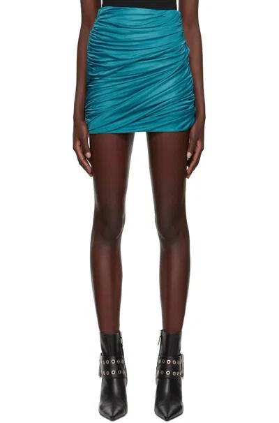 GAUGE81 SABILE MINI SKIRT IN DEEP LAGOON