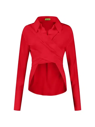 Gauge81 Sabinas Wrap Shirt In Red