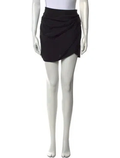 Pre-owned Gauge81 Satin Mini Skirt In Black