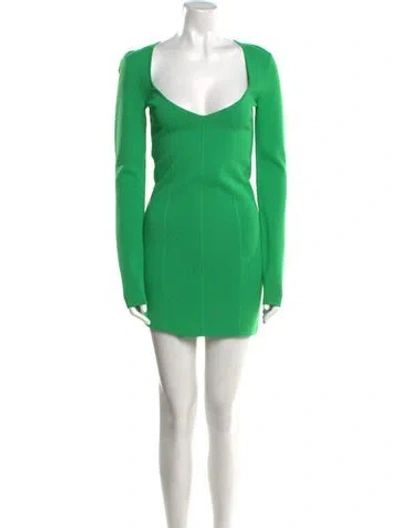 Pre-owned Gauge81 Scoop Neck Mini Dress In Green