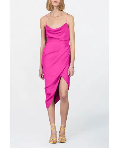 Gauge81 Shiroi Silk Midi Dress In Pink