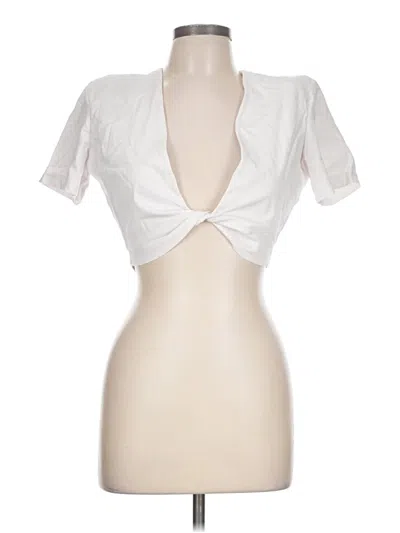 Pre-owned Gauge81 Short Sleeve Blouse In White