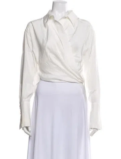 Pre-owned Gauge81 Silk Cowl Neck Sweater In Neutral