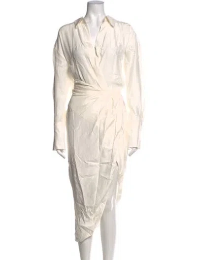 Pre-owned Gauge81 Silk Long Dress W/ Tags In Neutrals