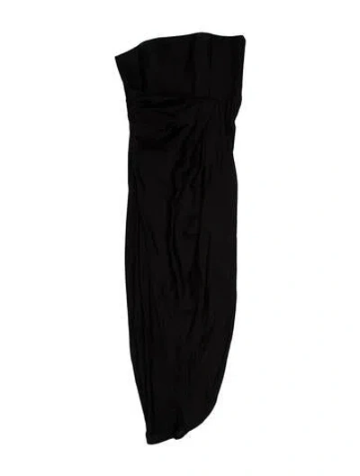 Pre-owned Gauge81 Silk Midi Length Dress W/ Tags In Black