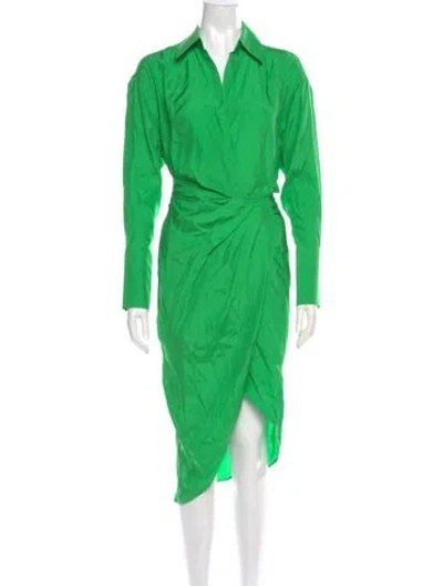 Pre-owned Gauge81 Silk Midi Length Dress W/ Tags In Green