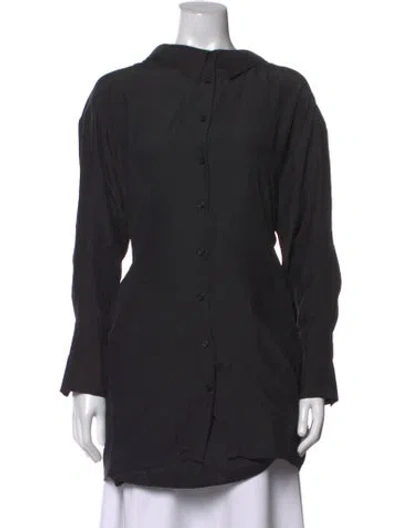 Pre-owned Gauge81 Silk Mini Dress In Black