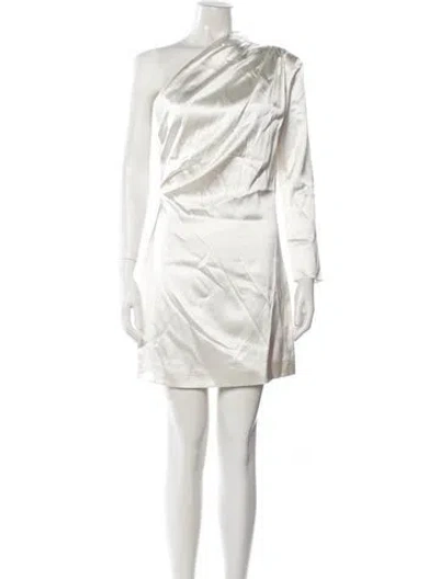 Pre-owned Gauge81 Silk Mini Dress In Neutral