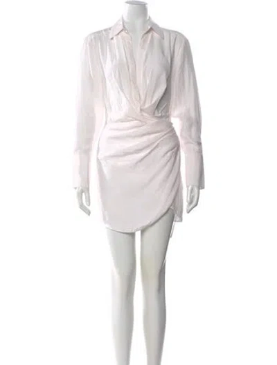 Pre-owned Gauge81 Silk Mini Dress In Pink