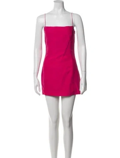 Pre-owned Gauge81 Silk Mini Dress In Pink