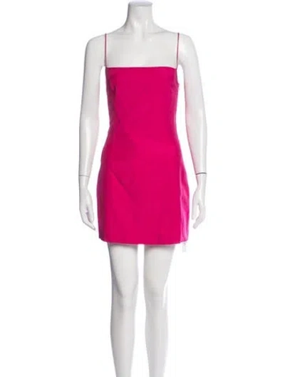 Pre-owned Gauge81 Silk Mini Dress In Pink