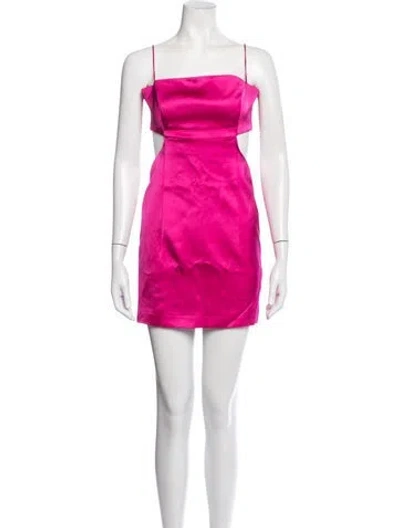 Pre-owned Gauge81 Silk Mini Dress In Pink