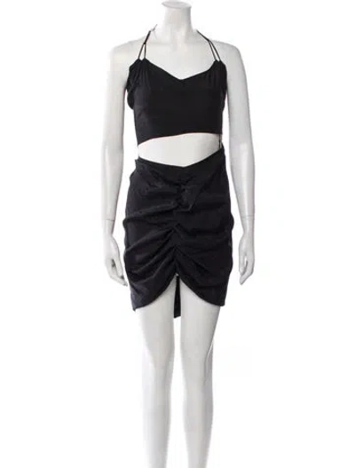 Pre-owned Gauge81 Silk Mini Dress W/ Tags In Black
