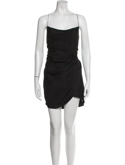 Pre-owned Gauge81 Silk Mini Dress W/ Tags In Black