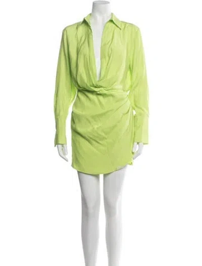 Pre-owned Gauge81 Silk Mini Dress W/ Tags In Green