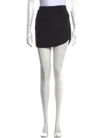 Pre-owned Gauge81 Silk Mini Skirt In Black