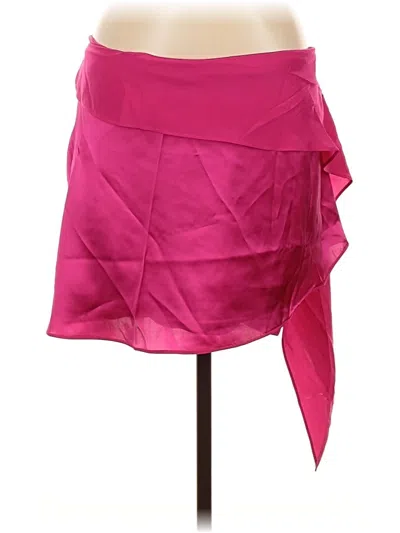 Pre-owned Gauge81 Silk Skirt In Pink