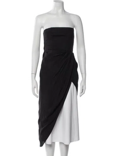 Pre-owned Gauge81 Silk Strapless Top In Black