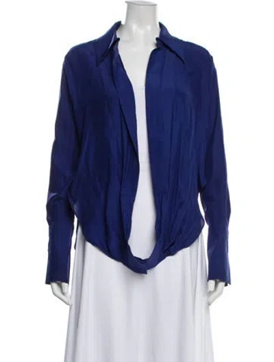 Pre-owned Gauge81 Silk Top In Purple