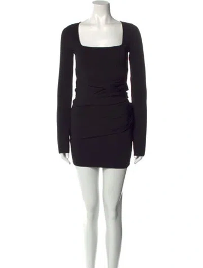 Pre-owned Gauge81 Square Neckline Mini Dress W/ Tags In Black