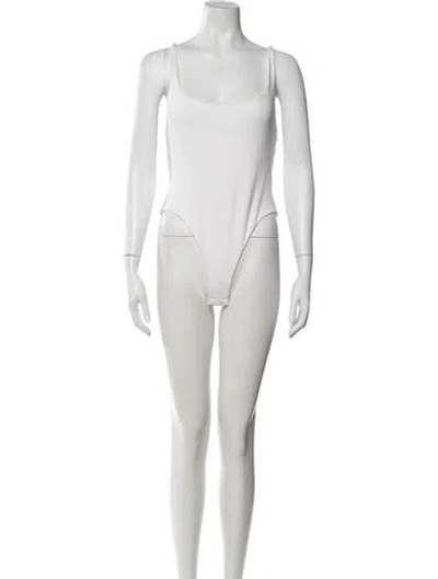 Pre-owned Gauge81 Square Neckline Sleeveless Bodysuit In Neutrals